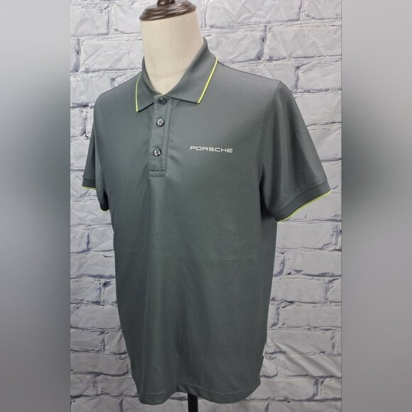 Porsche Drivers Selection Men's Herren Polo Shirt Gray Size Large - Picture 11 of 15